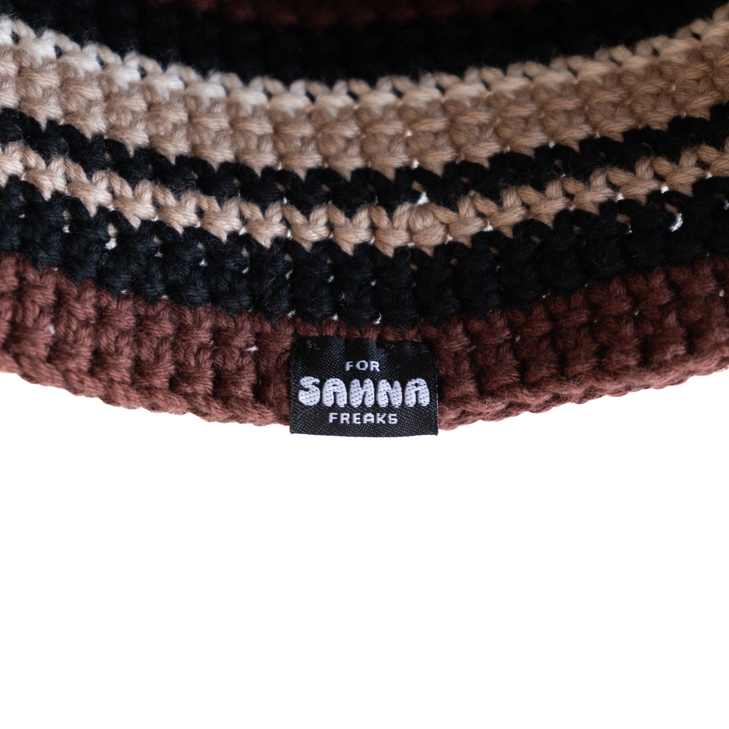 Steam Crusher Hat -moniväriraita- BROWN