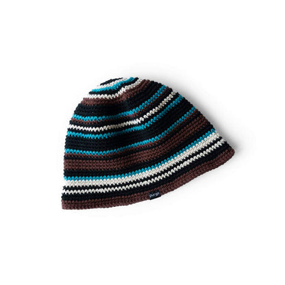 Steam Crusher Hat -random striped pattern- BLUE