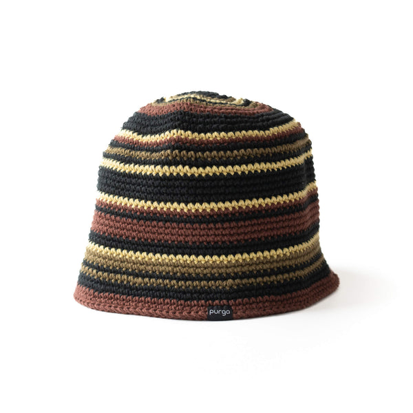 Steam Crusher Hat -moniväriraita- YELLOW