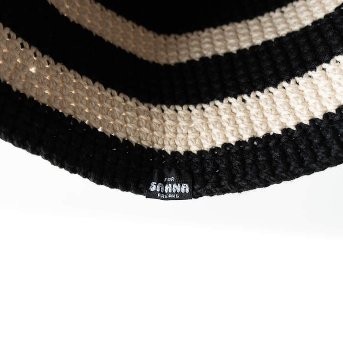 Steam Crusher Hat -raita- BLACKxCREAM