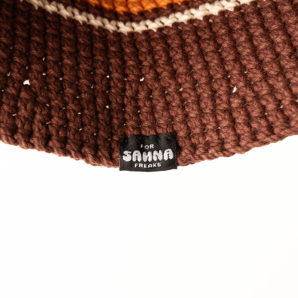 Steam Crusher Hat -klassika- BROWNxORANGE