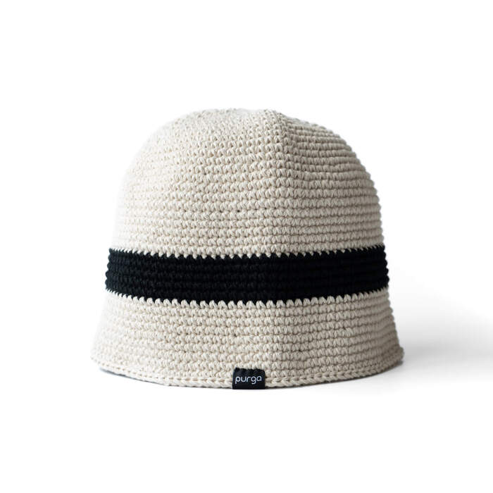 Steam Crusher Hat -single border- WHITE